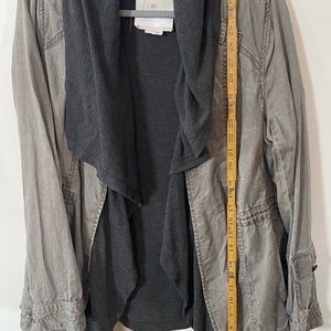 Hei Hei layered Katie and grey cargo jacket.